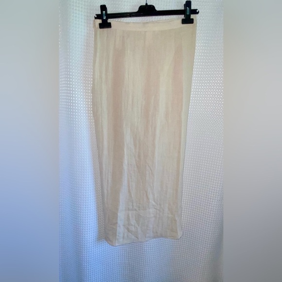 Women’s H&M light beige Draped midi skirt size 6 - Picture 10 of 12